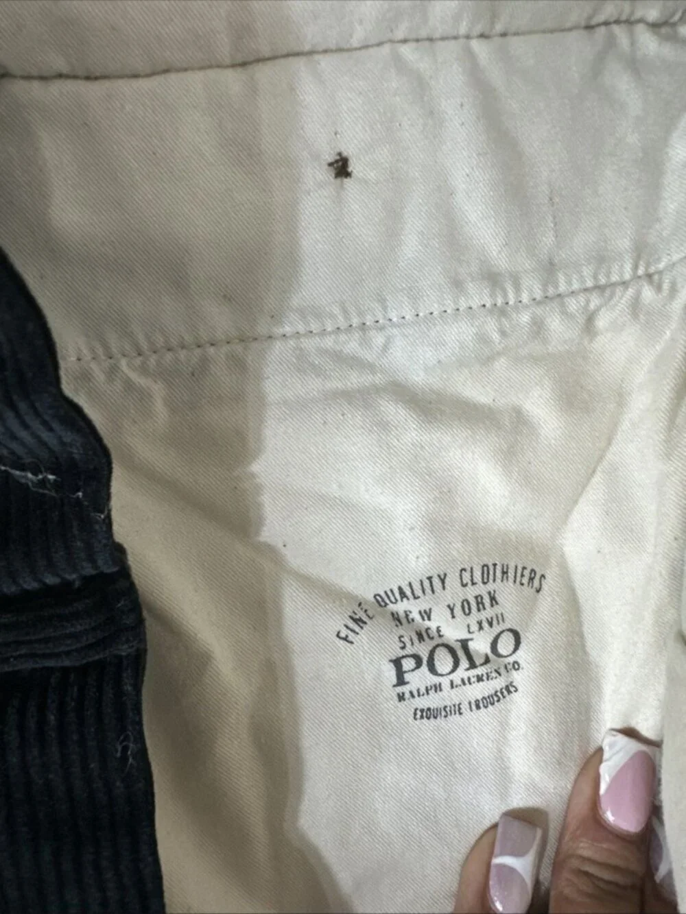 Polo Ralph Lauren stretch corduroy pants men’s 40x34 black straight leg